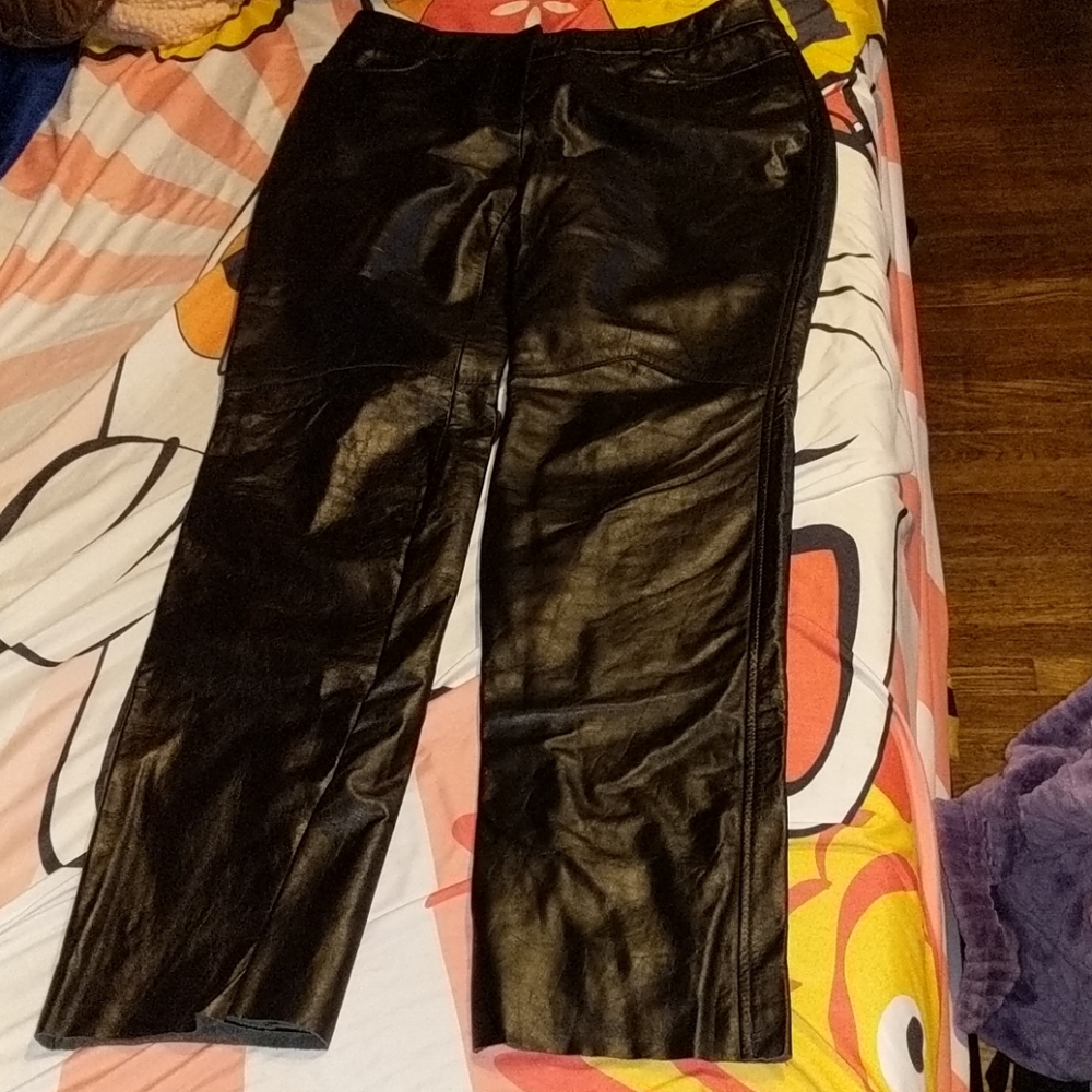 Express Black Leather Pants